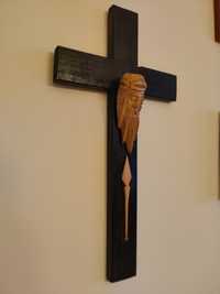 Krzyż drewniany katolicki vintage