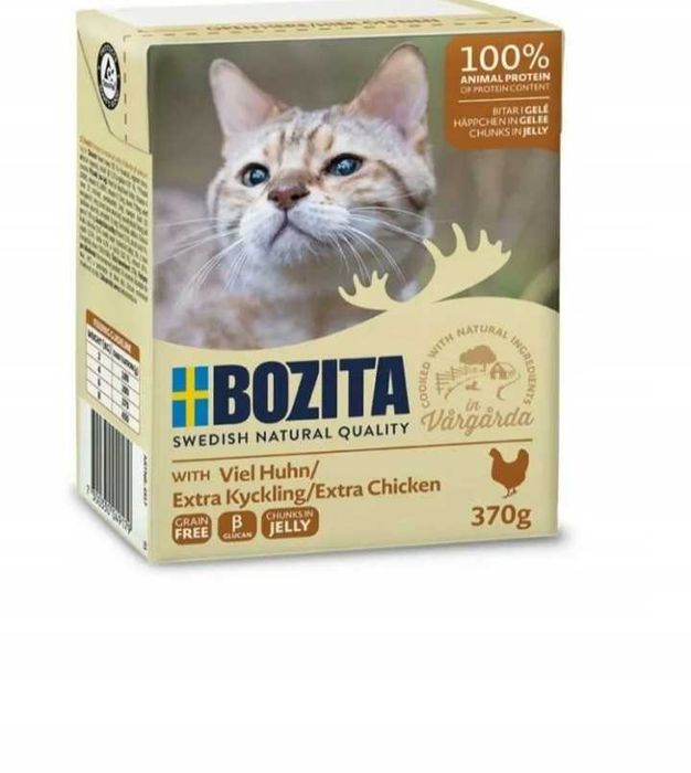36szt,karma dla kota Bozita 370g.Jagniecina,dziczyzna, wołowina,indyk
