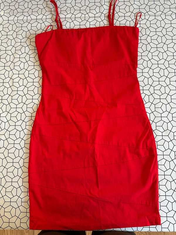 Seksowna mini sukienka New Yorker (FB Sister) | Czerwona | Rozmiar L