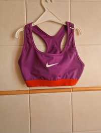 Sutien desporto Nike roxo e laranja