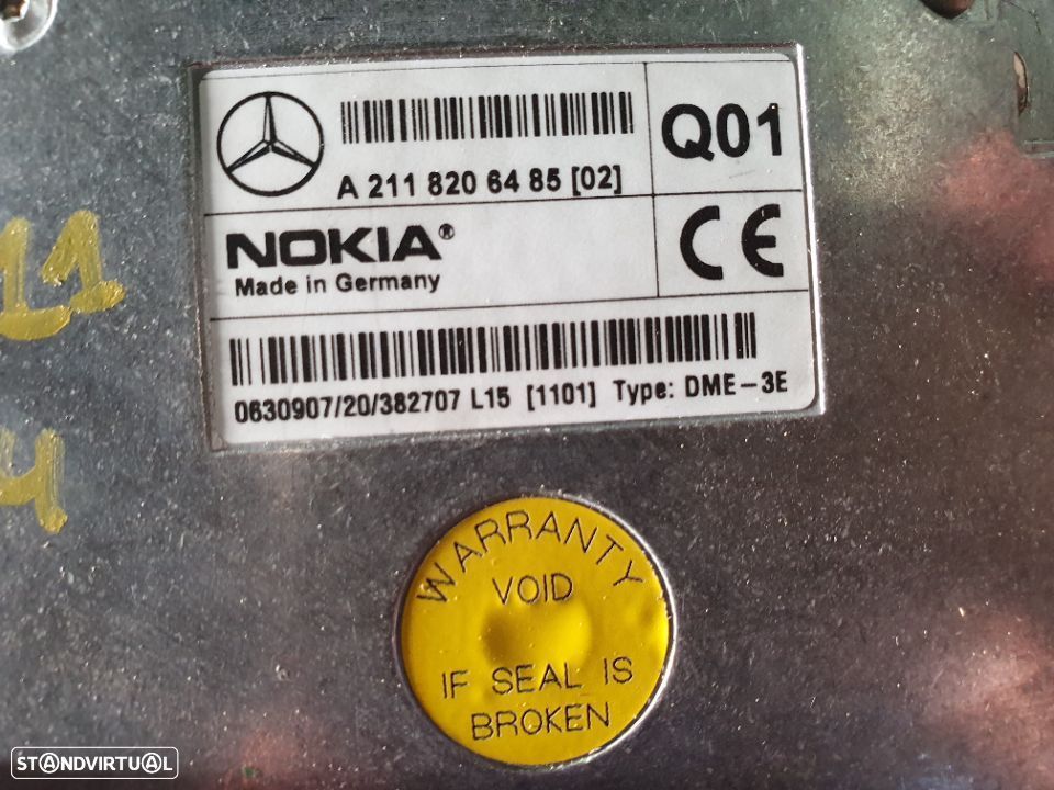 Mercedes W211 E220 E270 módulo telefone / nokia A21182.06485