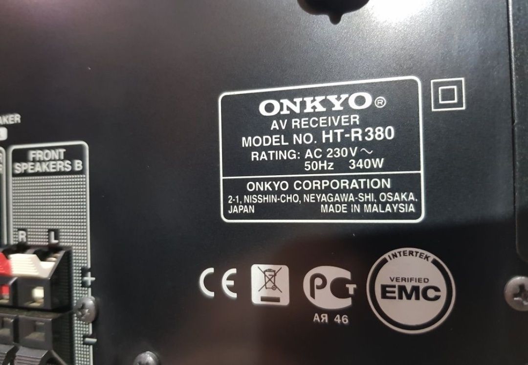 5.1 AV ресивер ONKYO HT-R380, *5x100 Вт, HDMI, б/у з Німеччини