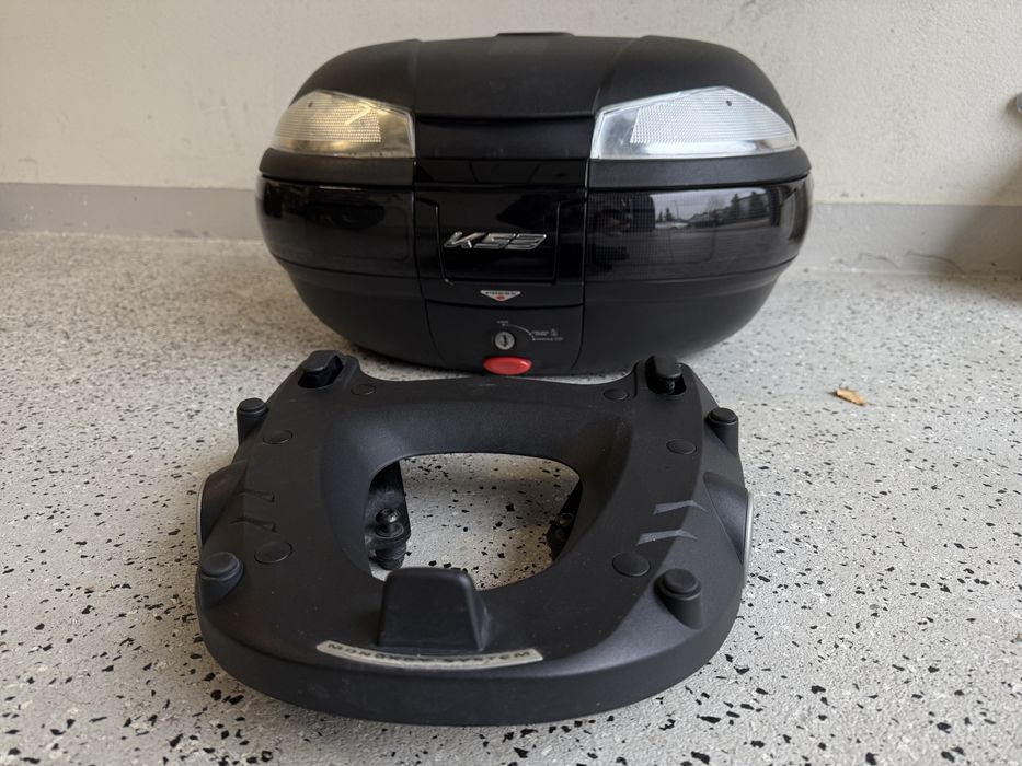 Kufer KAPPA K53 z oparciem + stelaż Tiger 1200, Łódź