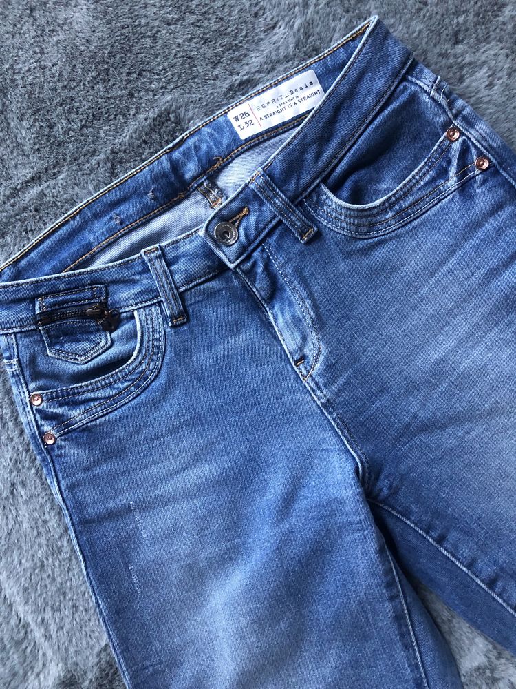 135.Spodnie jeansowe Esprit denim900 MinnesotaST W26L32 proste nogawki