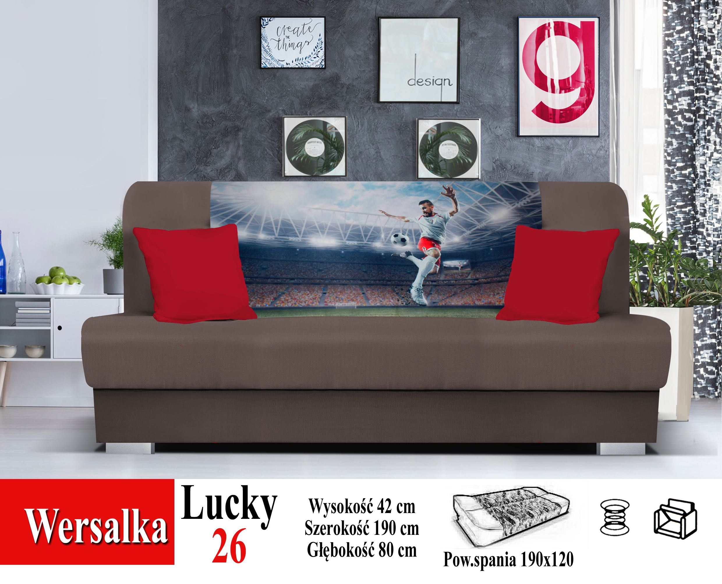 wersalka, meble dla dzieci-młodzieży, łóżko podwójne, sofa, kanapa