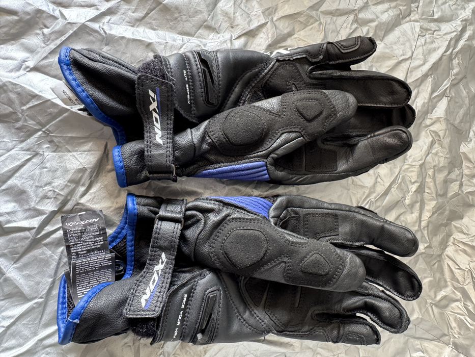 Luvas moto Ixon RS6 Air II azul e preto tamanho XL