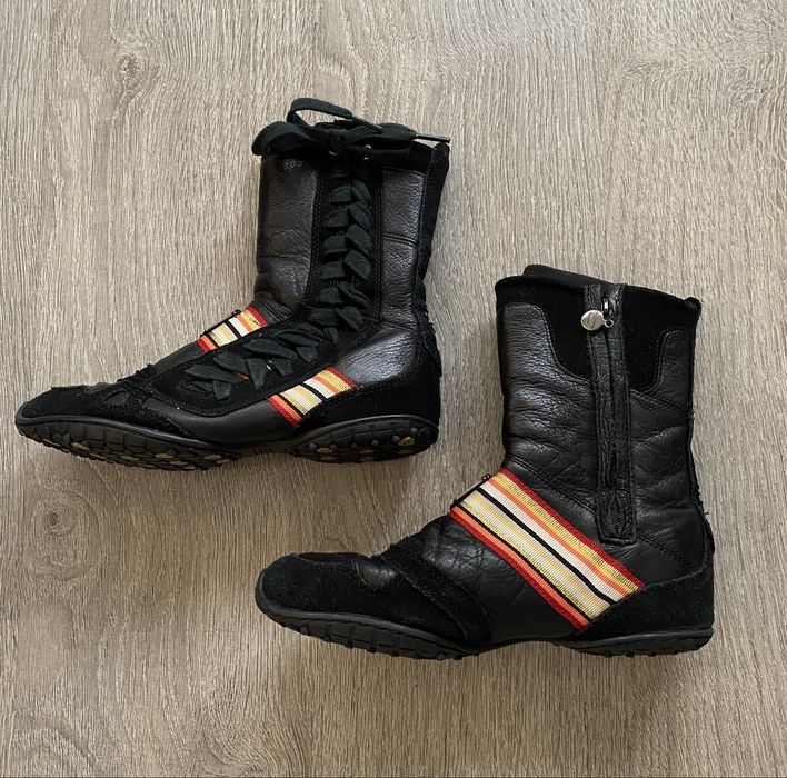 Diesel Izuu Boxer High Leather boots biker/Wrestling buty damskie spor