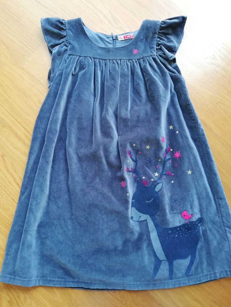 Vestido de veludo + casaco - 8 anos - Du Pareil Au Même (DPAM)