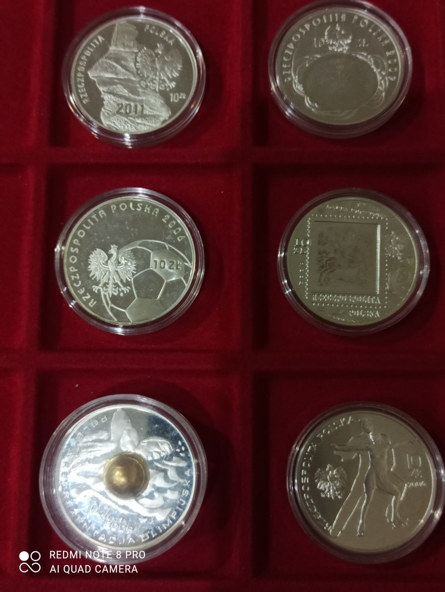 Zestaw 12 monet kolekcjonerskich Polecam
