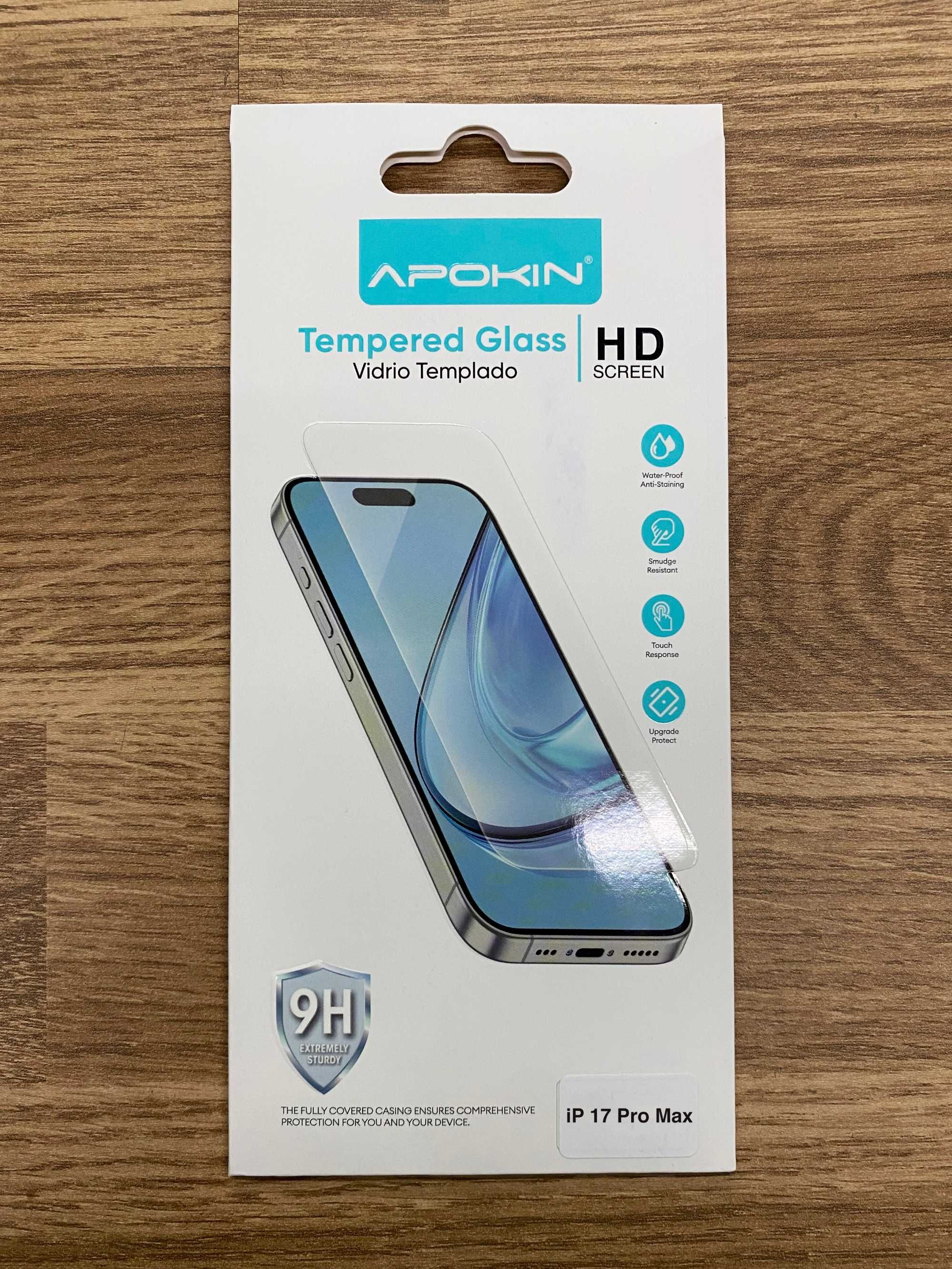 Película de vidro temperado para iPhone 17 / 17 Air/ 17 Pro/17 Pro Max