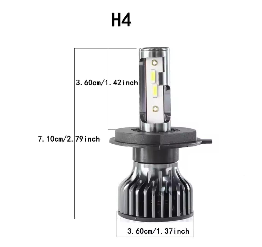 Lâmpadas Led H4 Novo Chip CSP - Canbus (sem erros)