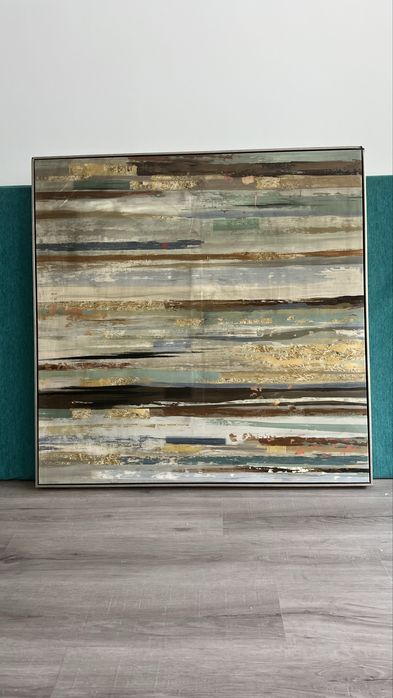 Quadro estampado abstrato