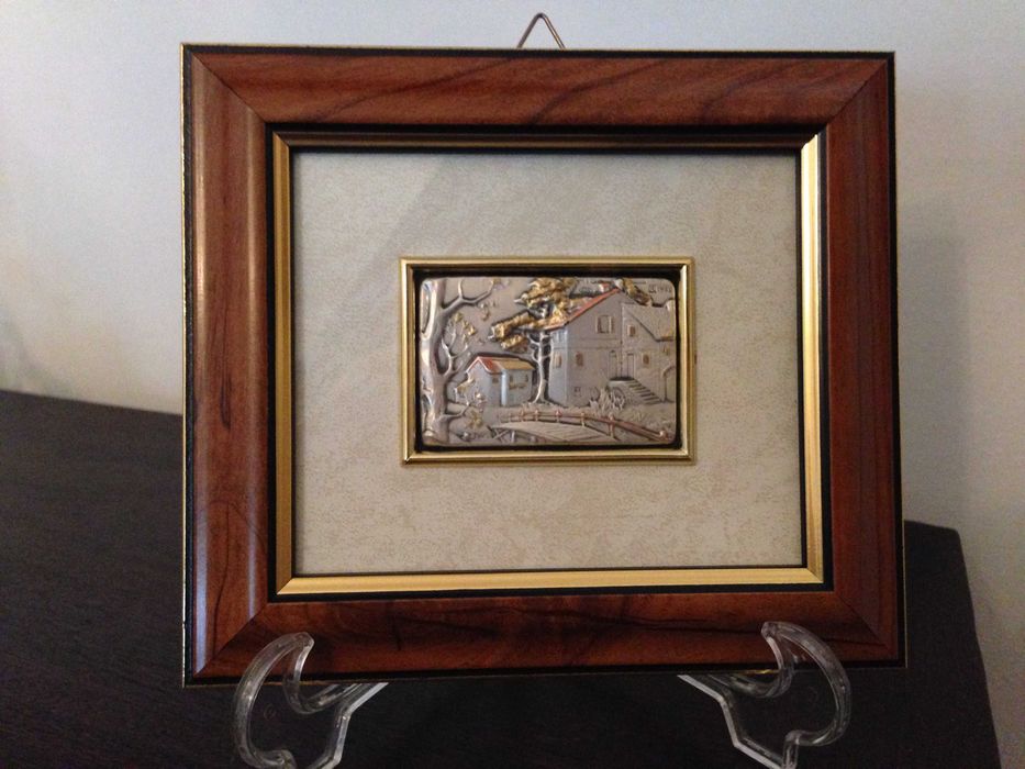 Quadro decorativo em prata