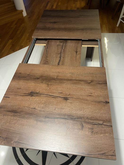 Stół ciemnobrązowy 160/210 x 90