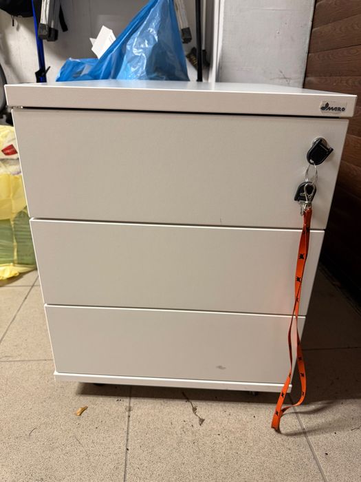 Kontener na dokumenty pod biurko, 3 szuflady , na klucz