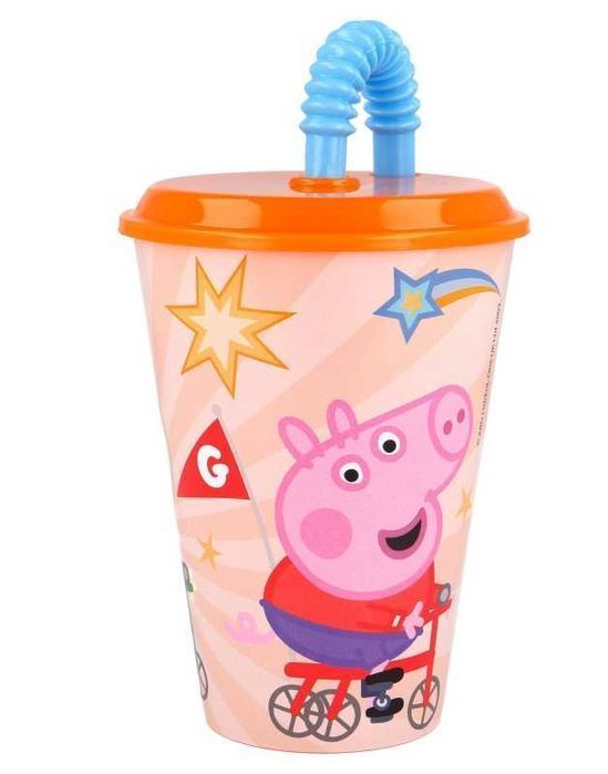 Świnka Peppa Zamykany Kubek ze słomką 430 ml
