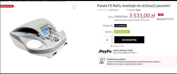Panda Fit Nails kombajn do stylizacji paznokci