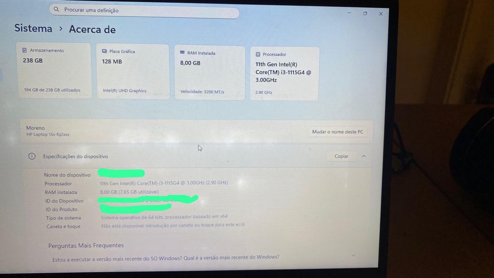 Laptop HP em bom estado