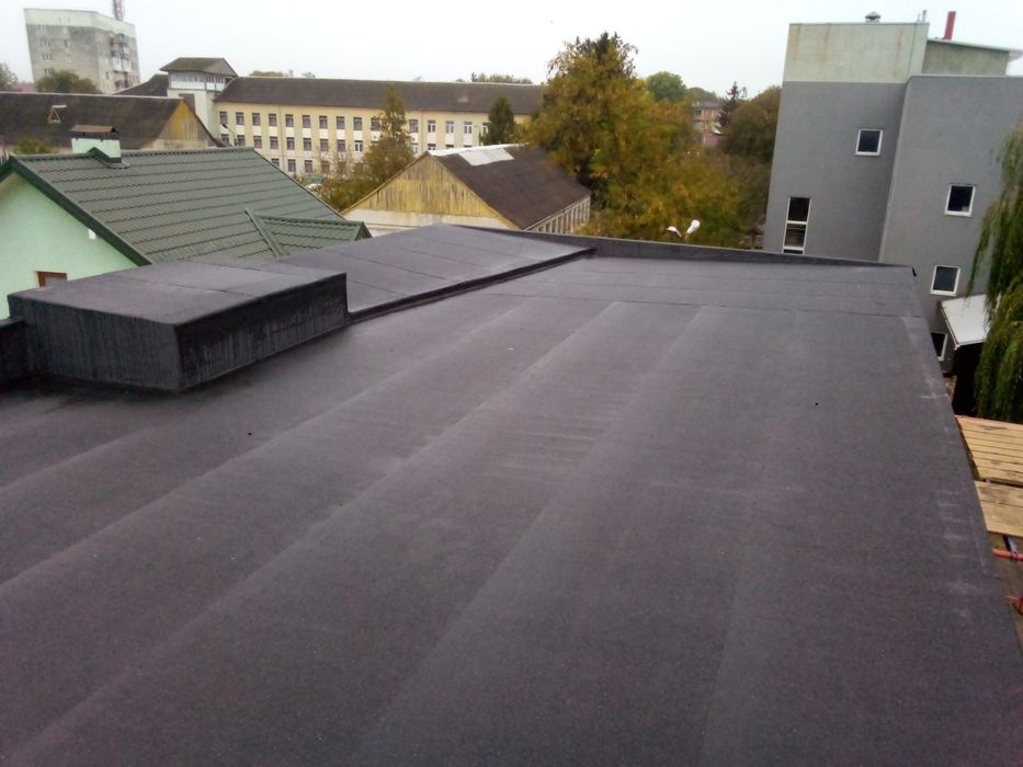 Покрівельні роботи, Ремонт Даху з руберойду,  мембра, Гідроізоляція