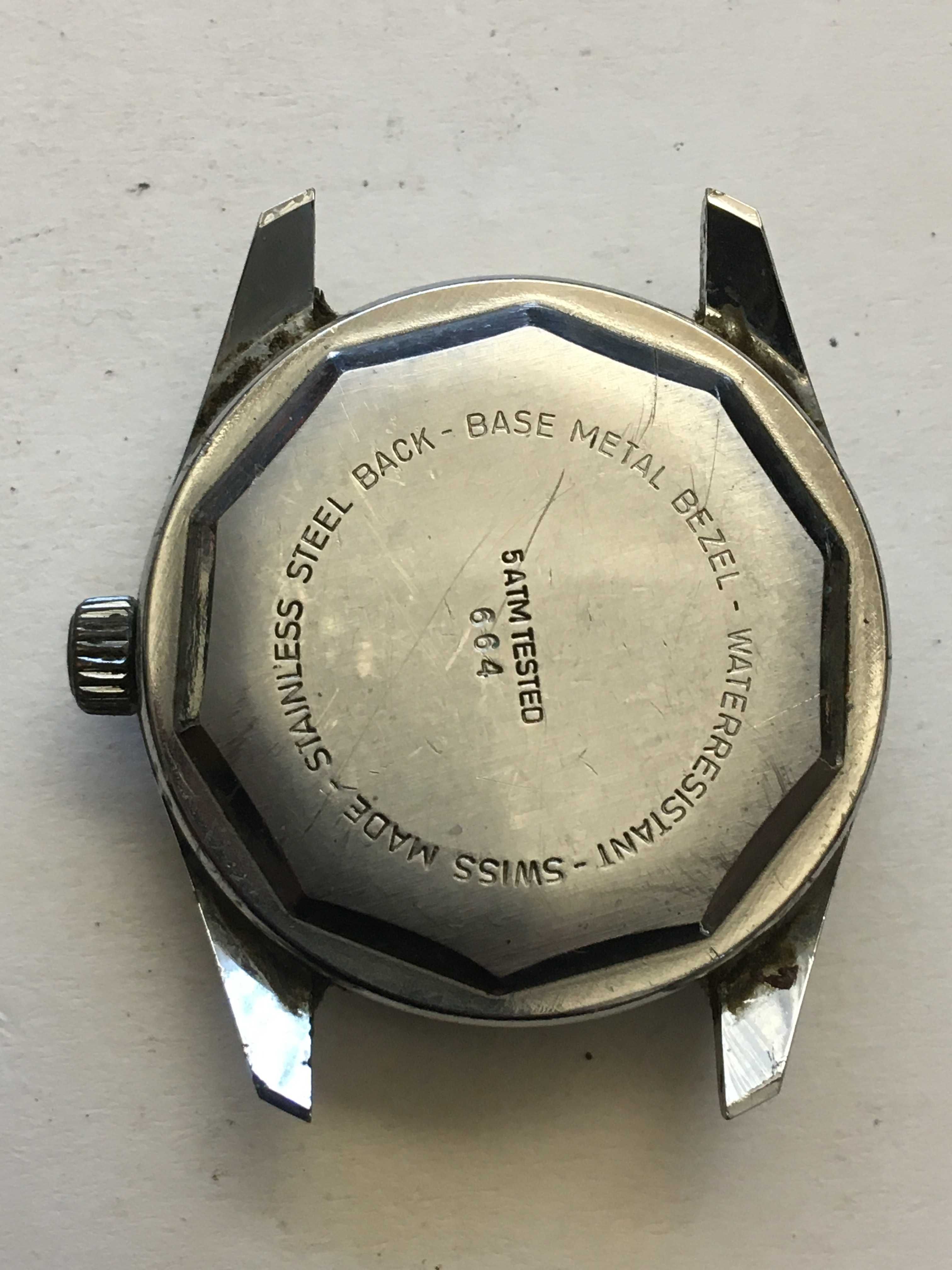 Kolekcjonerski męski zegarek CHALET Swiss Made niesprawny balans