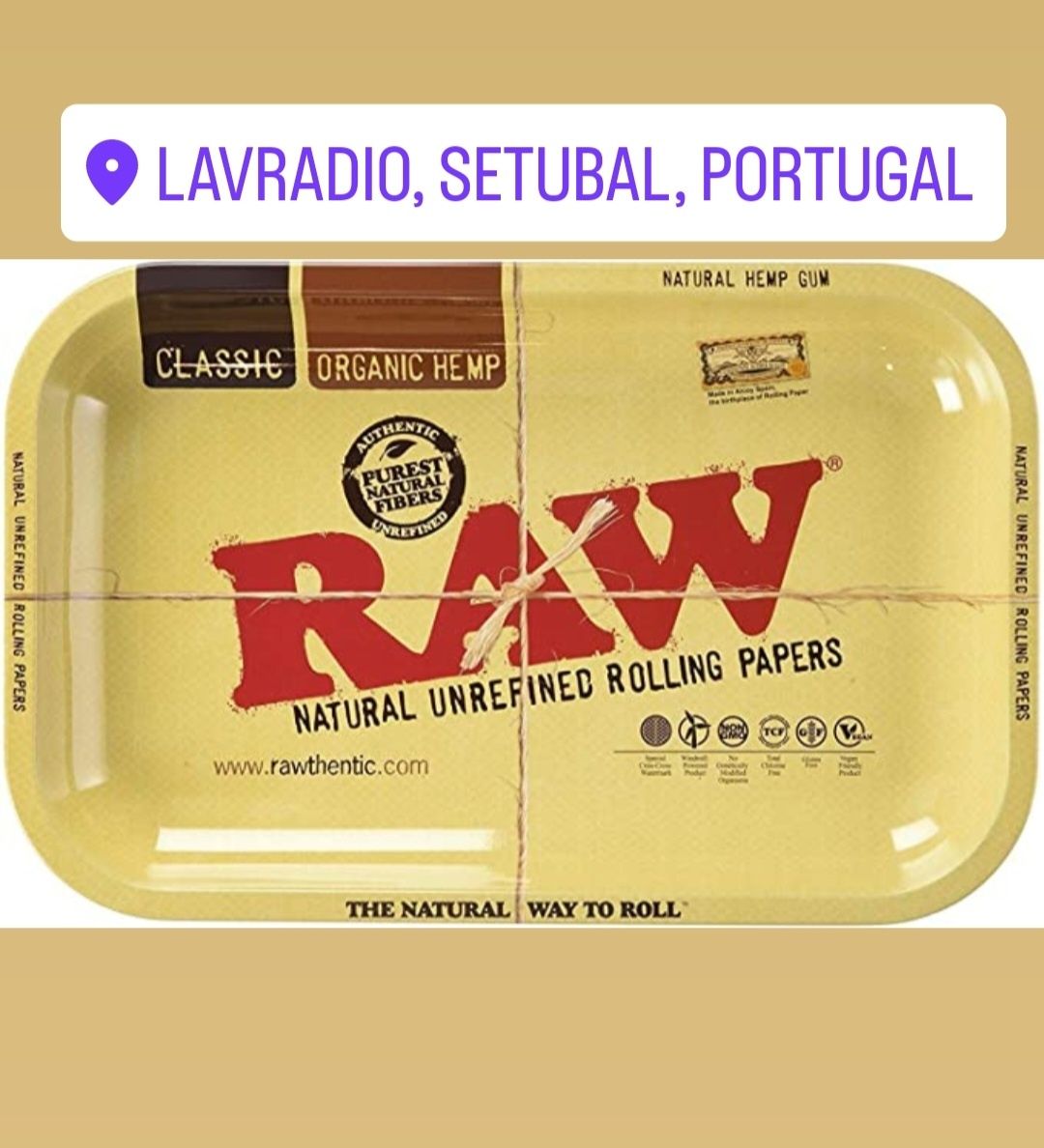 Tabuleiro base tabaco raw enrolar