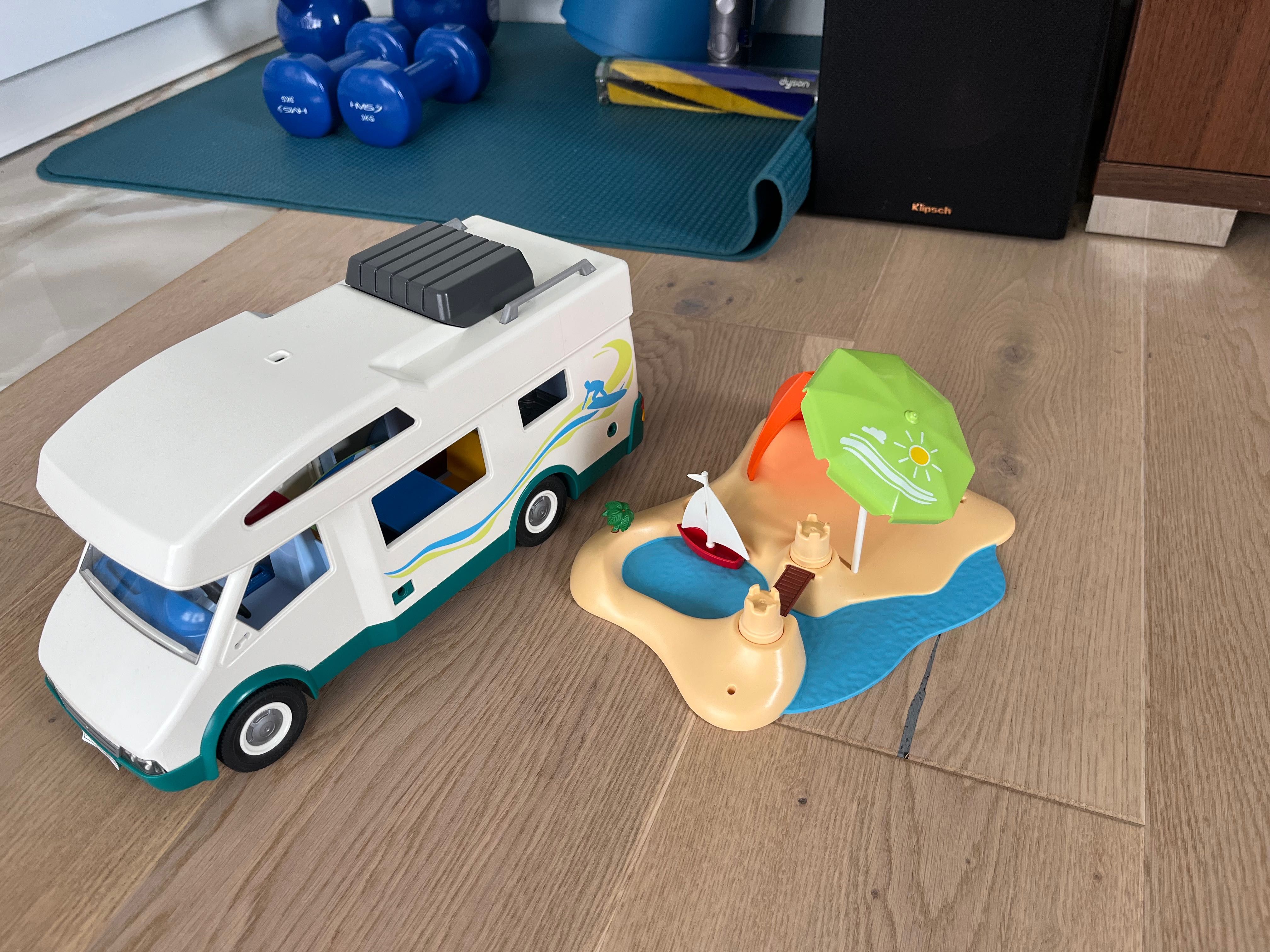 playmobil kamper plus zestaw plaża