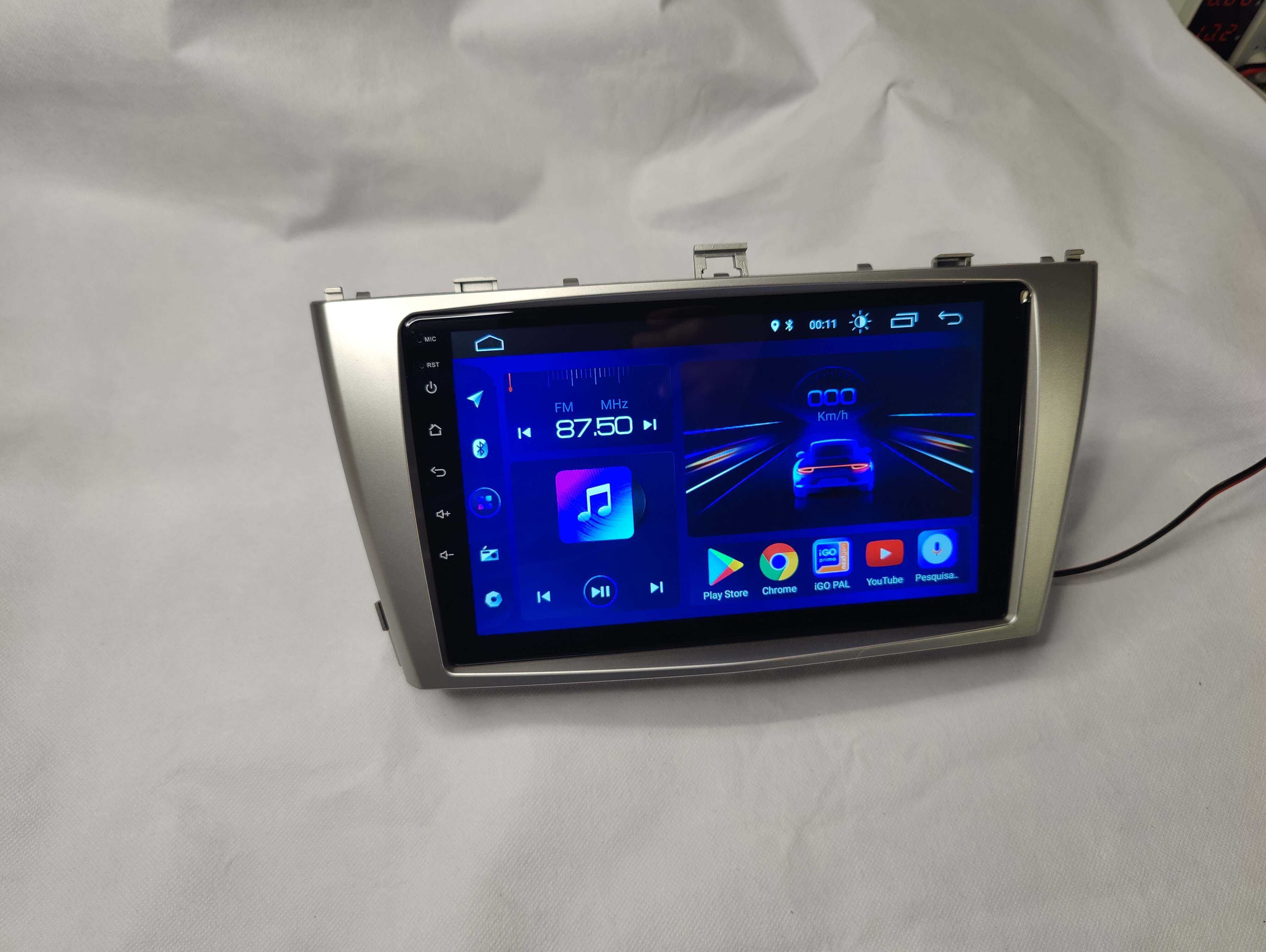 Radio 2 DIN Android  Toyota Avensis T27 - GPS WiFi - Novo Garantia