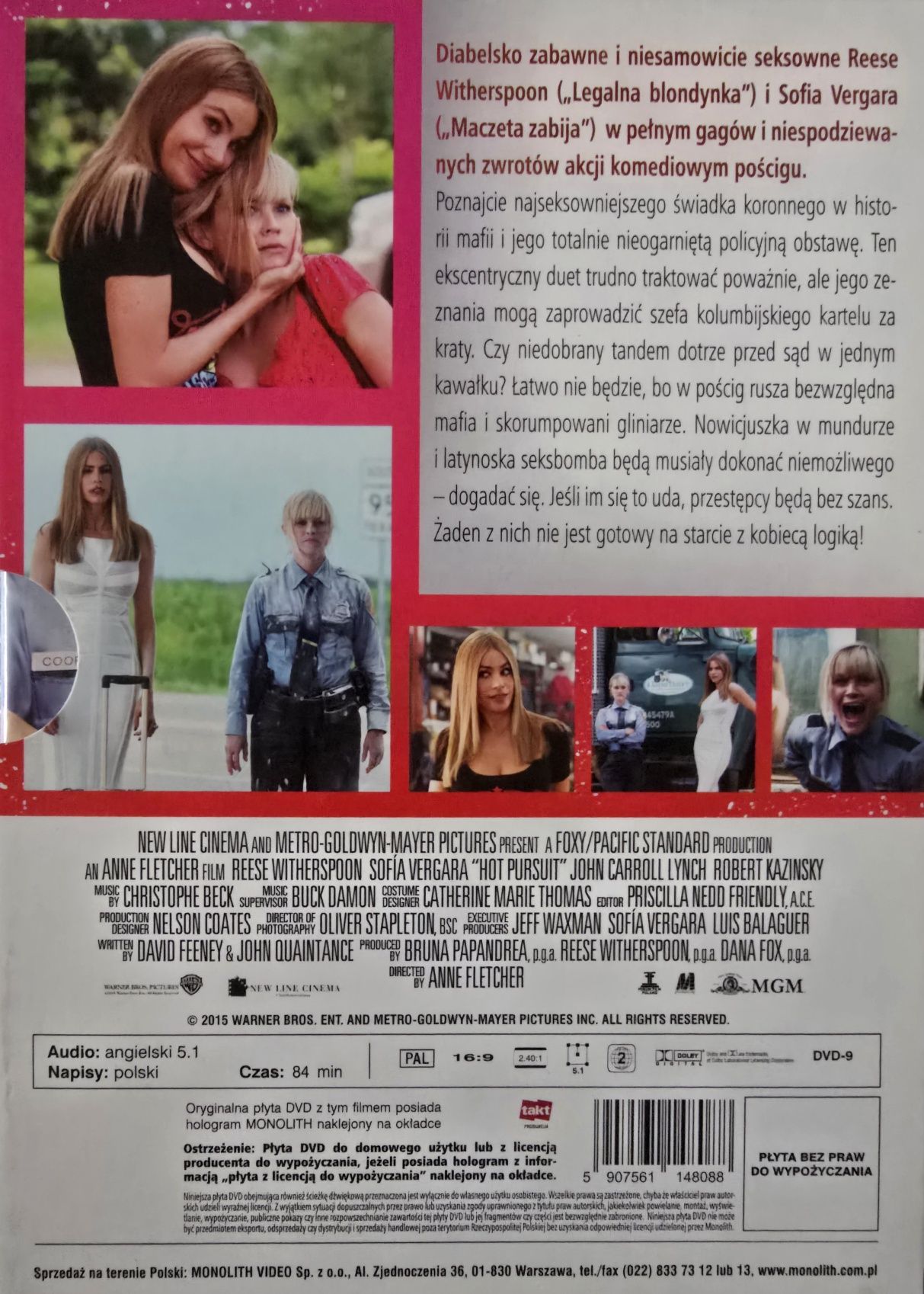 Film płyta DVD Gorący pościg oddam