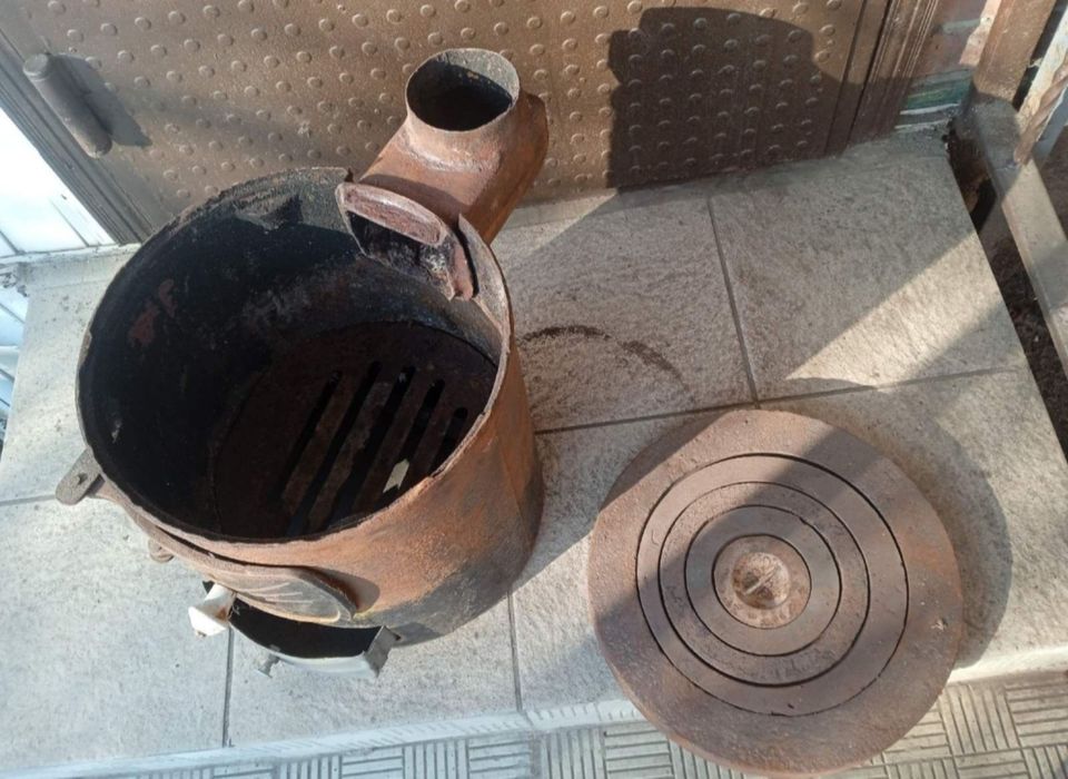 Пічь печка буржуйка топка чугун СССР