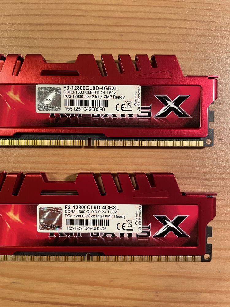 Pamięć DDR3 G.Skill RipjawsX F3-12800CL9D-4GBXL