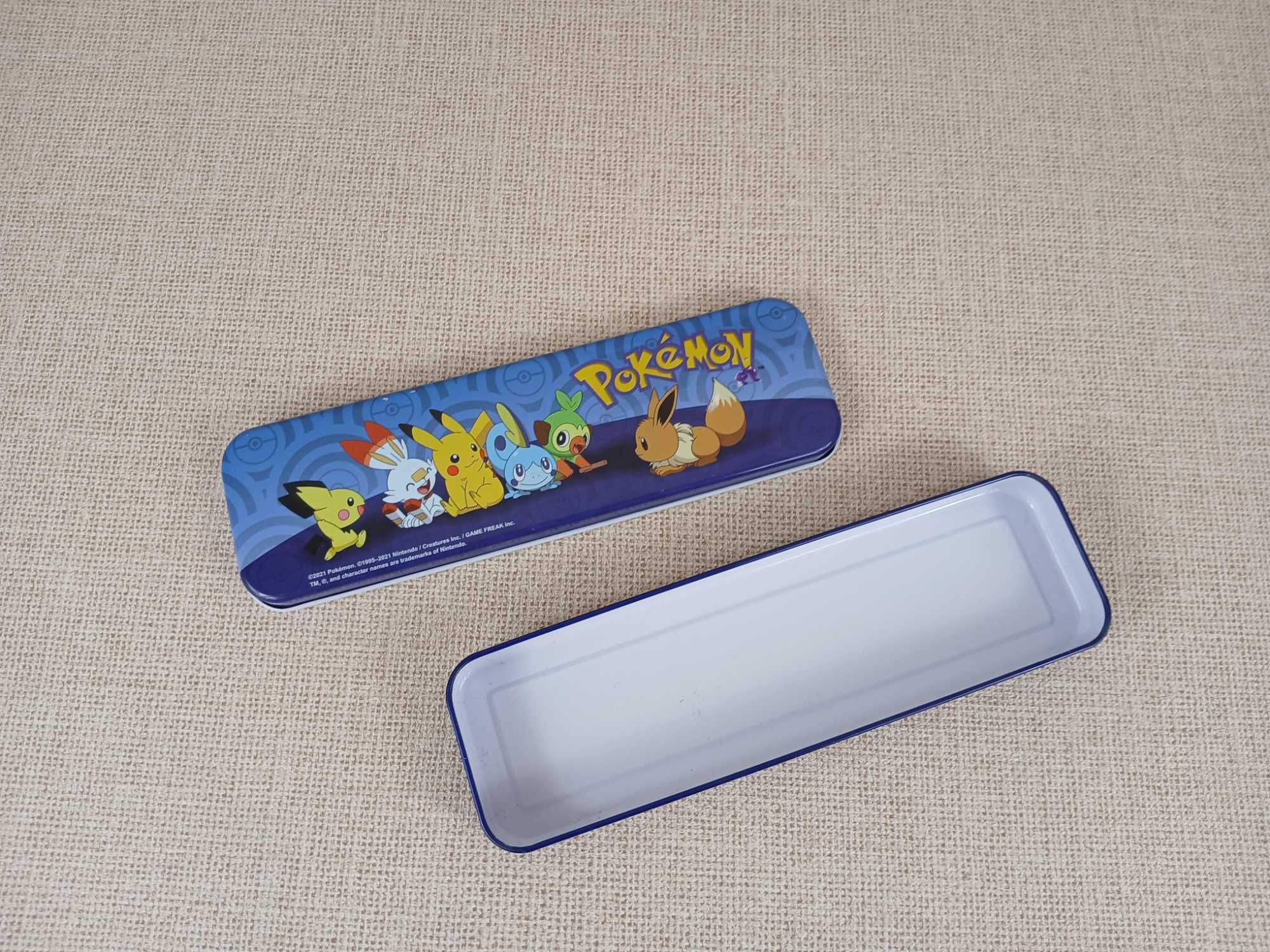 Oryginalny piórnik metalowy Pokemon Piórnik szkolny metalowy