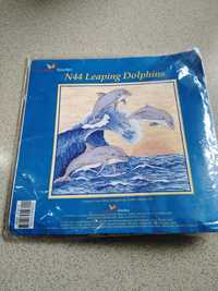 Zestaw do haftu krzyżykowego Delfinki