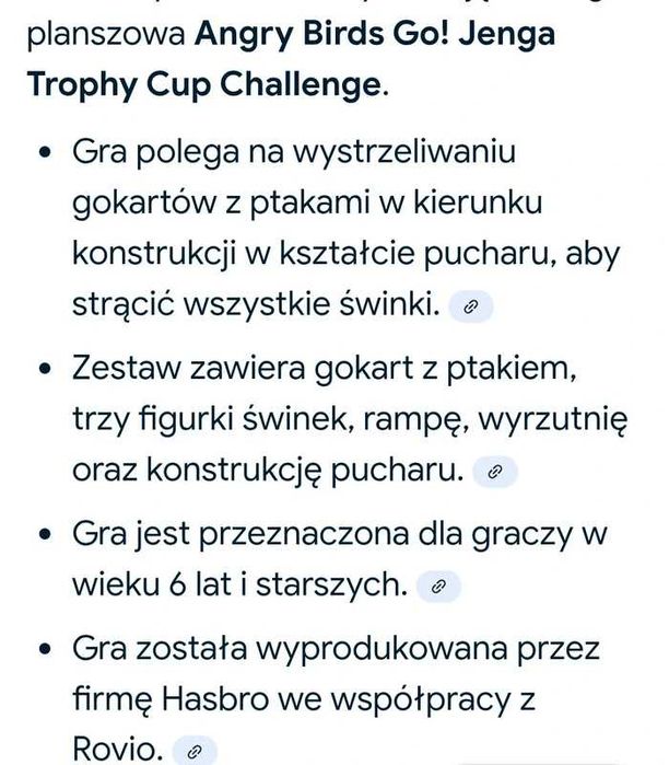 Gra Angry Birds Go Jenga Trophy CUP Challenge