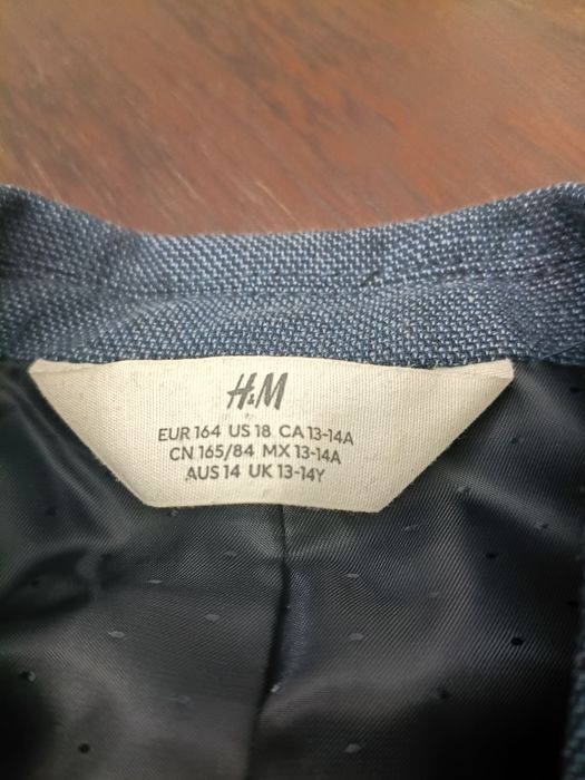 Hm garnitur chłopięcy granat 164cm