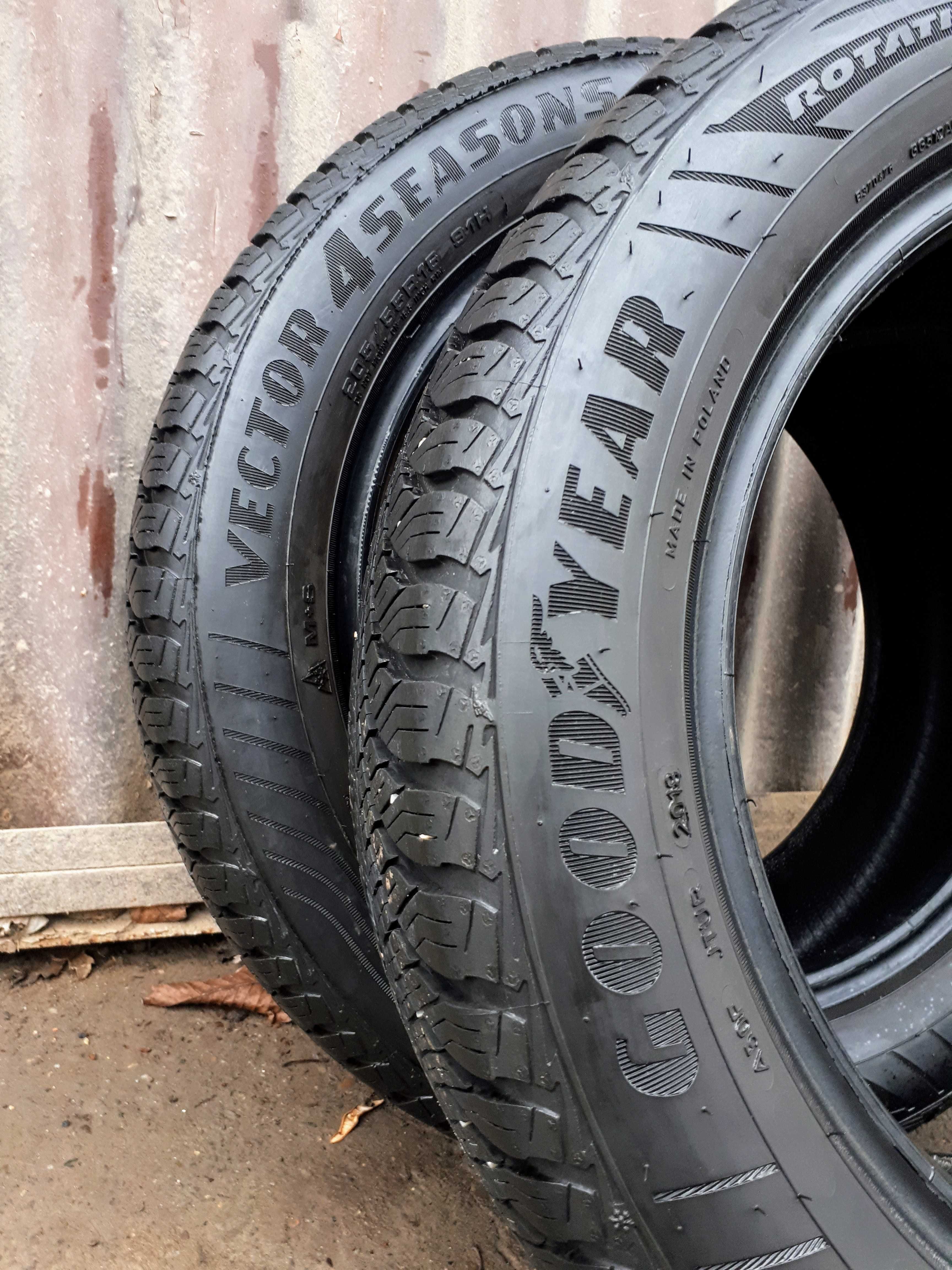 Opony wielosezonowe Goodyear 205/55/R16" -4szt.