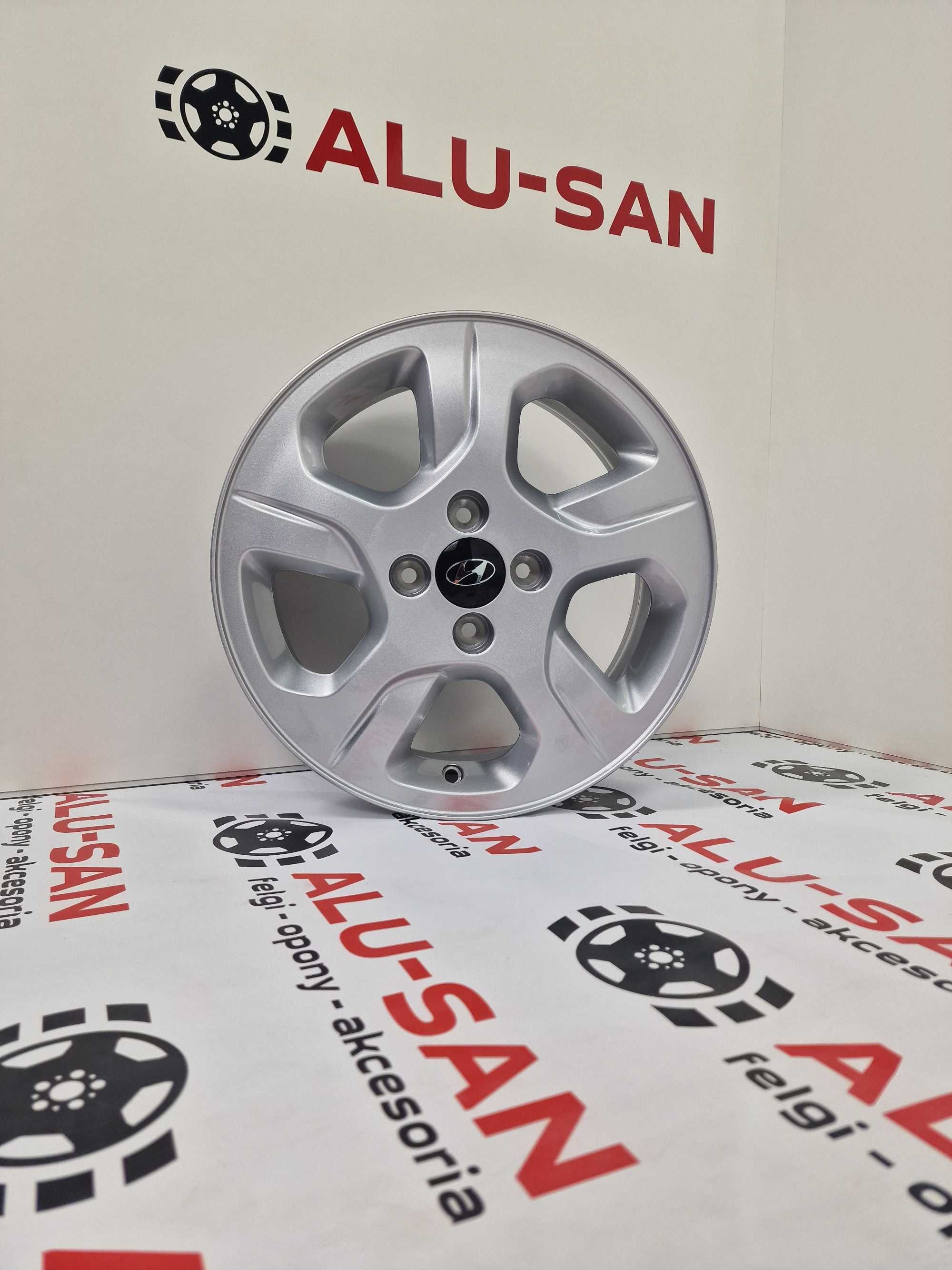 NOWE alufelgi HYUNDAI 15" 4x100 ACCENT ATOS GETZ i10 i20 Srebrne