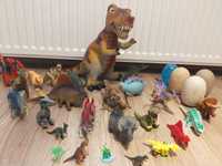 Dinozaury zestaw gumowe, plastikowe