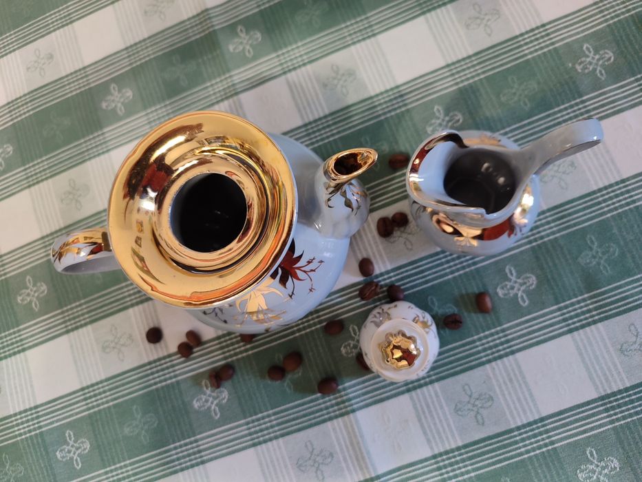 Кавовий сервіз, блакитна порцеляна, Коростень