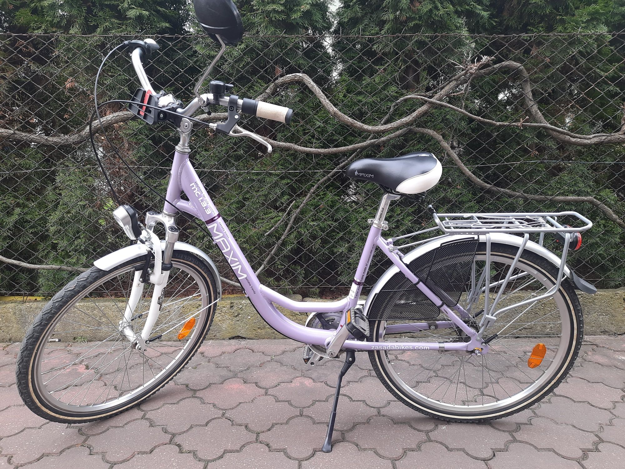 Rower Zasada Bikes Maxim MC 1.3.3 fiolet 26" rama alu 17" + gratis