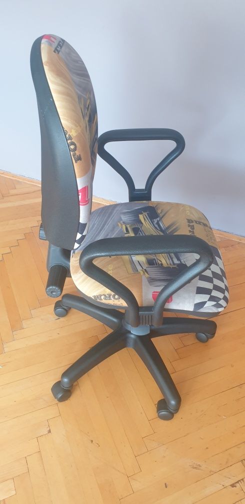 Krzesło obrotowe Formuła 1 Yellow Black