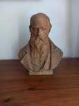 Busto em gesso de Guerra Junqueiro - Teixeira Lopes