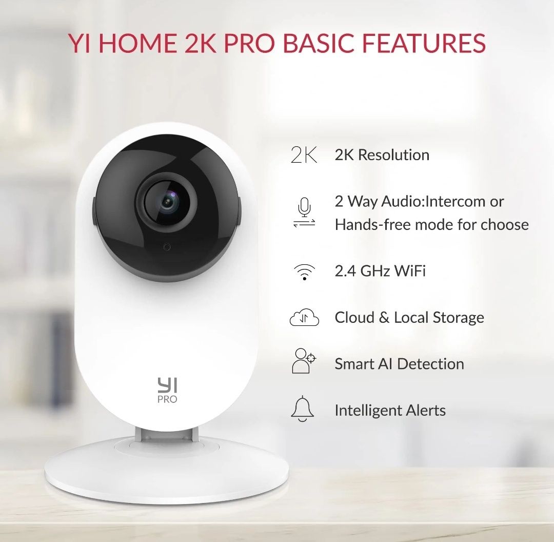 IP-камера YI Home camera, YI Pro 2k YI Dome U 2K, видеонаблюдение