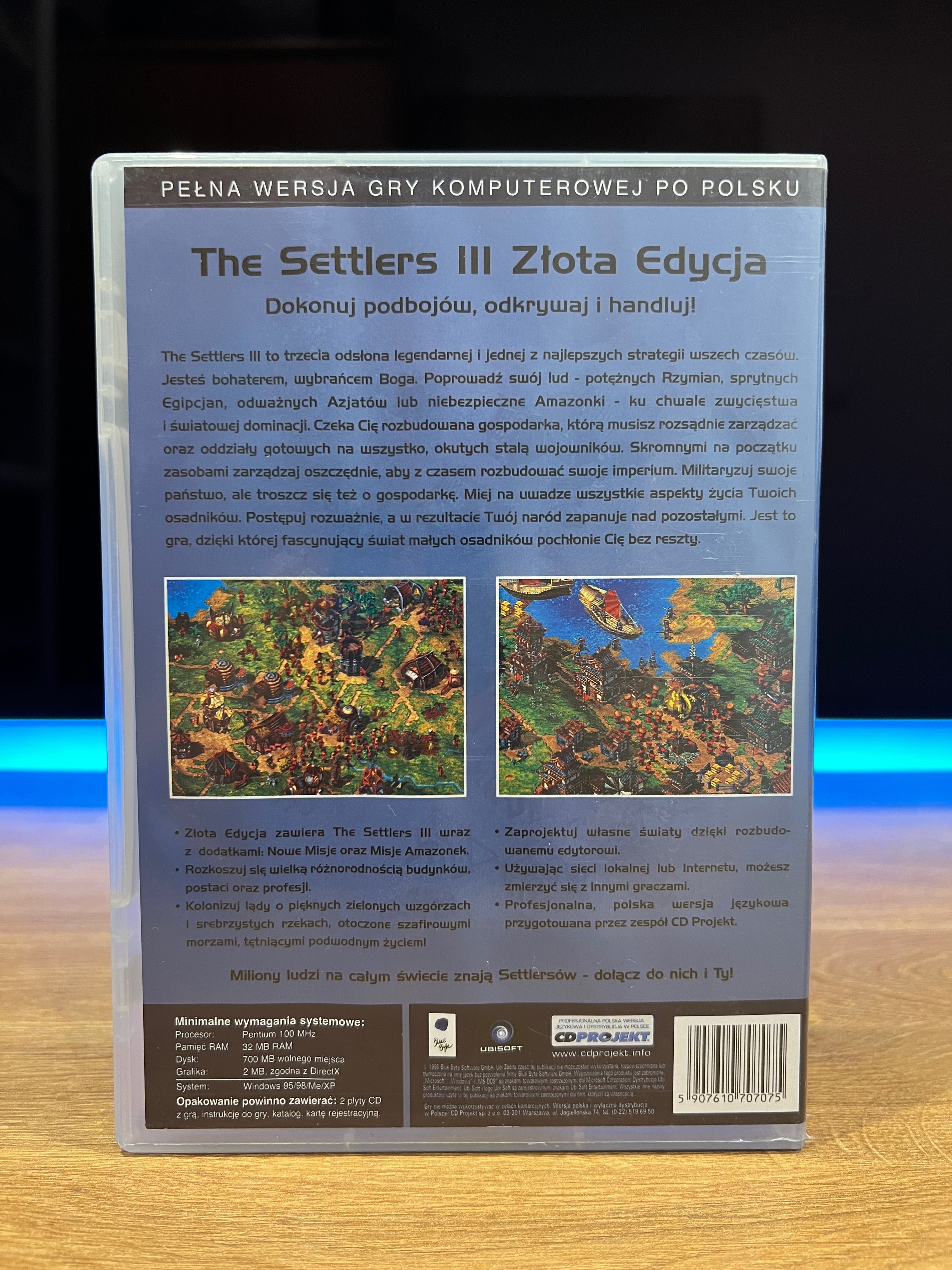 The Settlers III 3 Złota Edycja (PC PL 1998) wydanie eXtra Klasyka