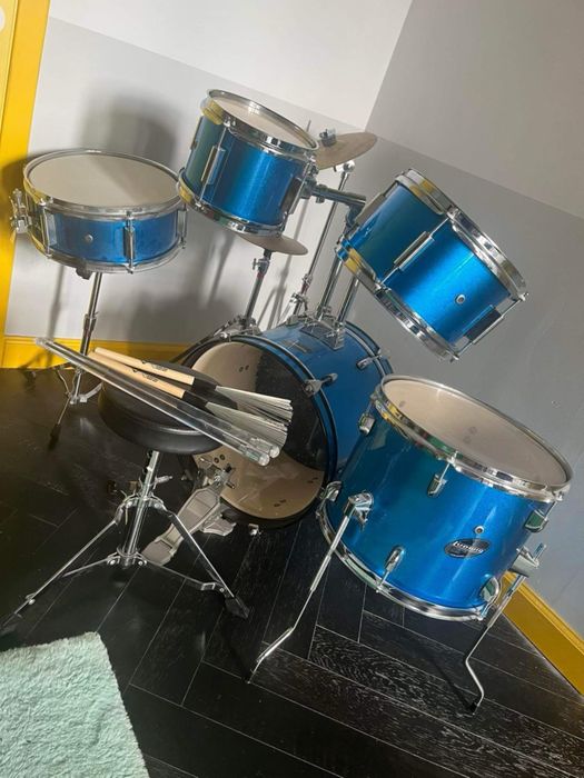Perkusja Ludwig Junior Blue Sparkle Shell Set