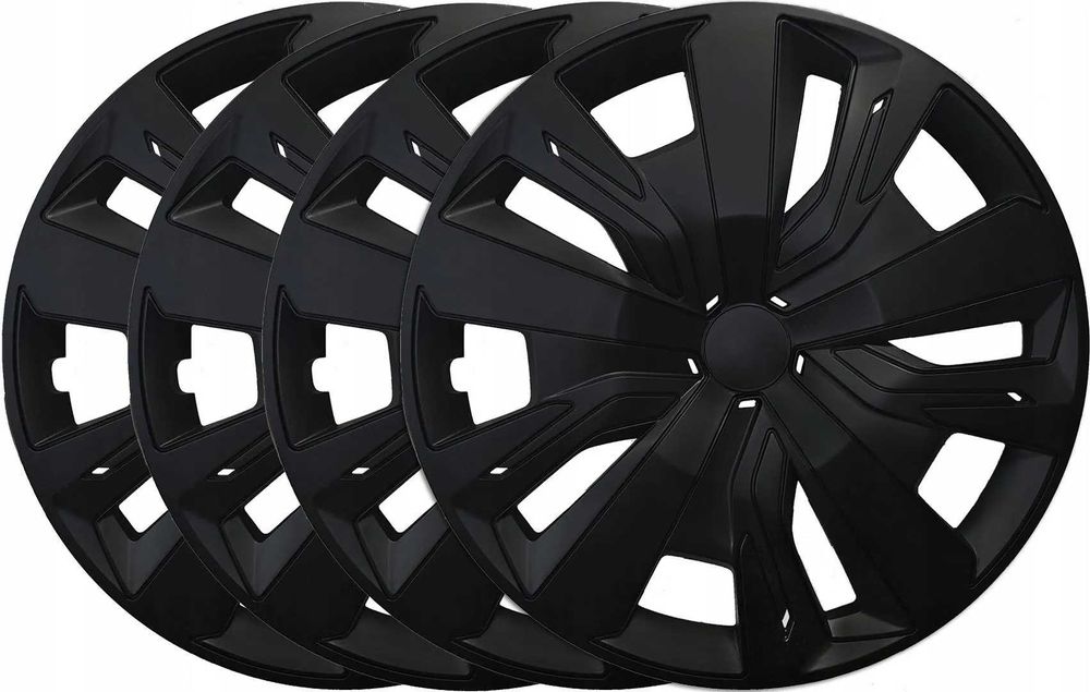 Kołpaki 16 CZARNE Nowość Opel Ford Fiat BMW Seat VW Renault Peugeot