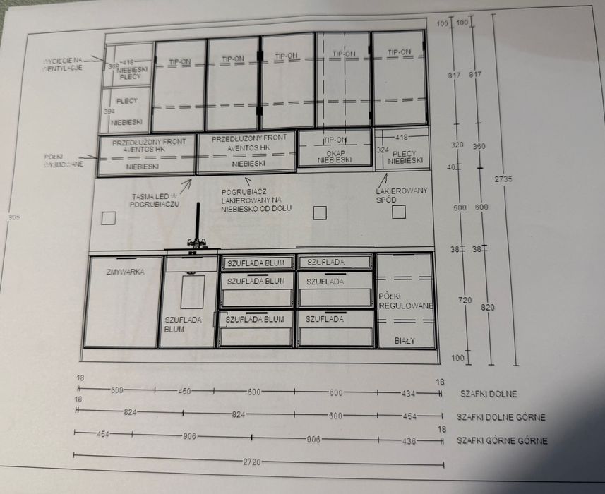 REZERWACJA meble kuchenne w zabudowie ze sprzętem AGD (zmywarka, okap)