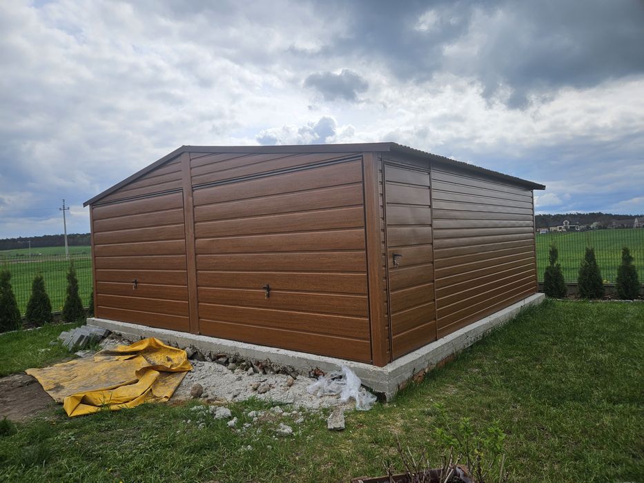 6x5 WIE Garaze Blaszane Garaż Blaszany Blaszak Złoty Dąb Blaszaki