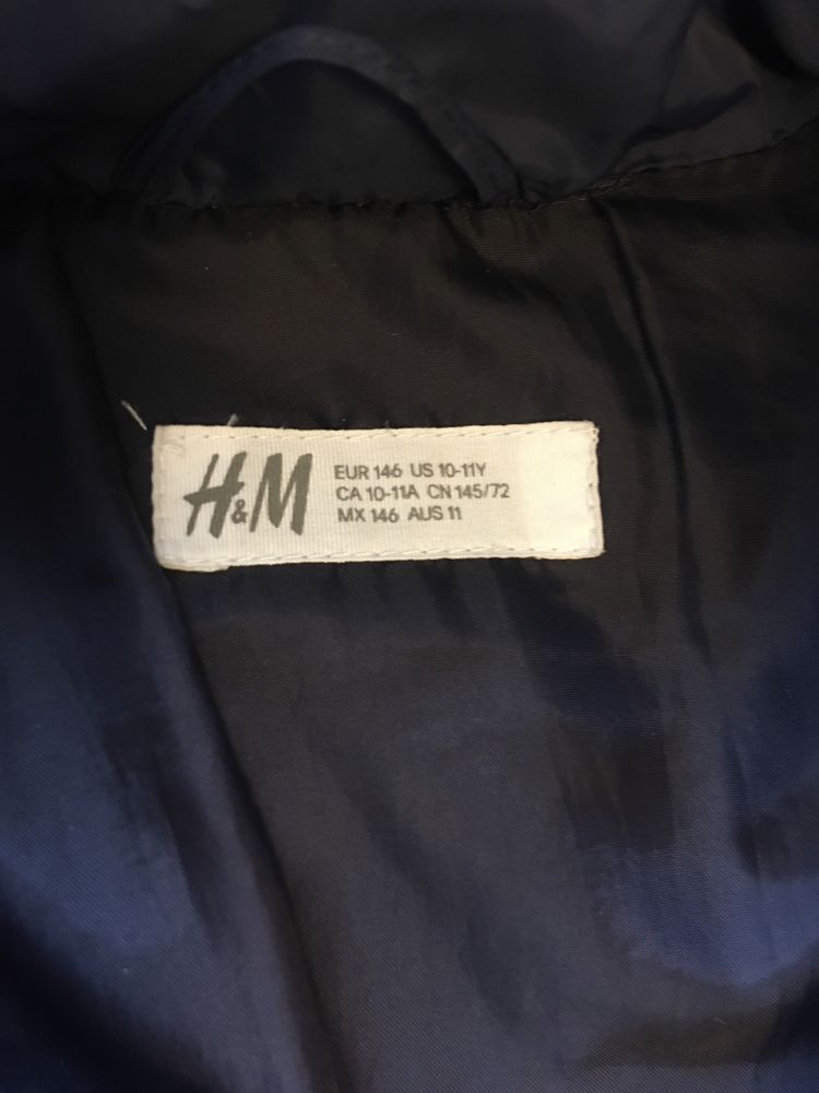 Ciepła chłopięca  kurtka H&M, rozmiar 146