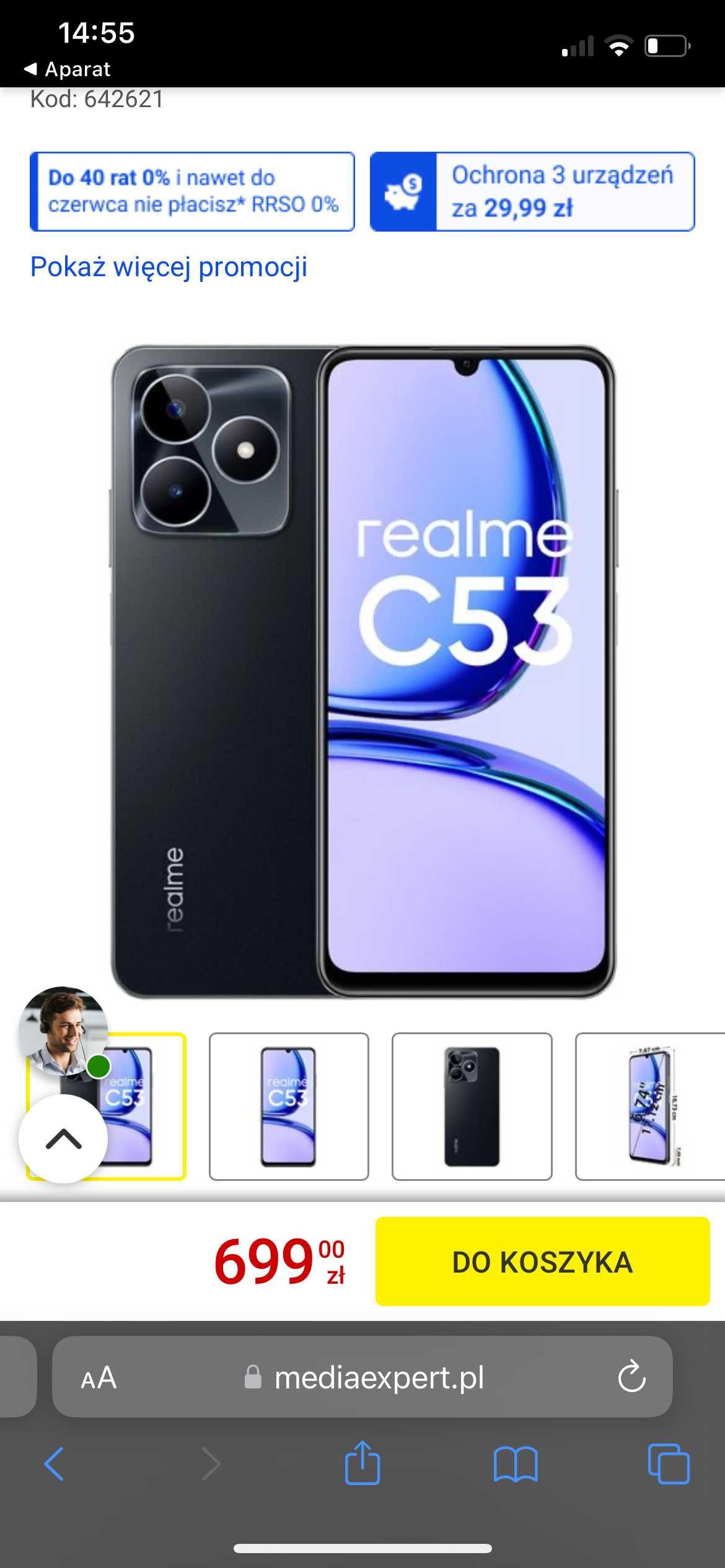 Telefon REALME C53 nowy