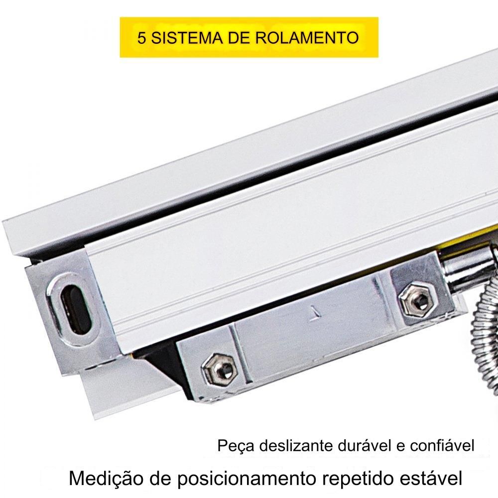 Escala Linear de 250mm a 1000mm para Máquinas de Usinagem (2 Eixos)